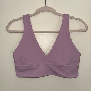 Lululemon‎ Align V-Neck Bra *Light Support, A/B Cup Light Pink  Size 10